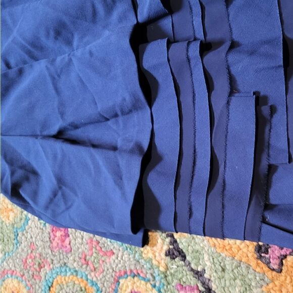 BCBGMAXAZRIA Annika Strapless Layered Cocktail Dress Blue 2 - Picture 2 of 6